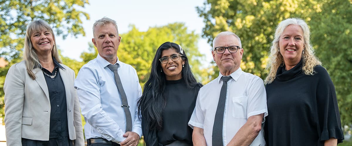 Personal på Bybergs Begravningsbyrå